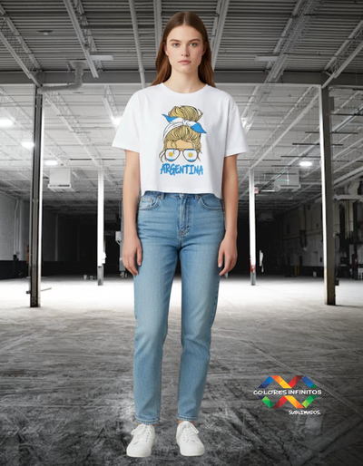 Crop Top Oversize Algodon Talle Unico