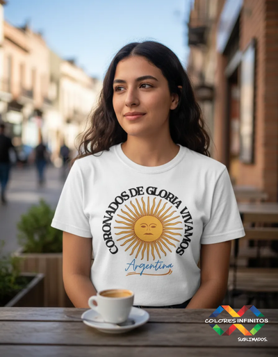 Remera Algodon diseño CORONADOS DE GLORIA Talle L