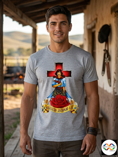 Remera Poliester GAUCHITO GIL Talle XL 