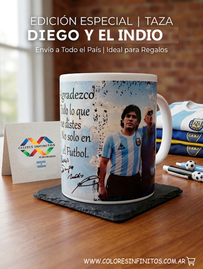 Taza cerámica DIEGO Y EL INDIO