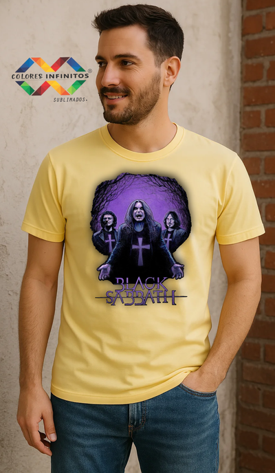 Remera Algodon Cis BLACK SABBATH Talle L