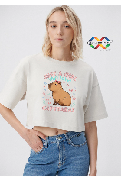 Crop Top Oversize Cis CAPIBARA Talle Unico