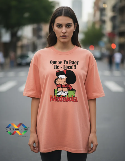 Remera Overzice Cis Algodon MAFALDA Talle XXL