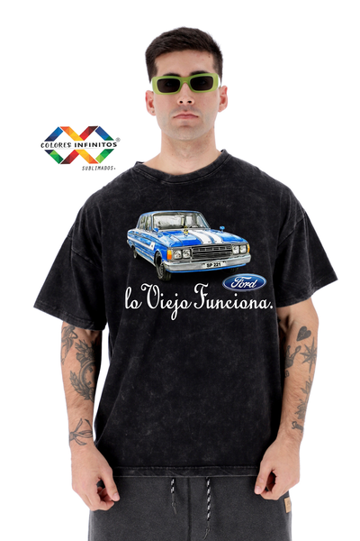 Remera Oversize Cis Lo Viejo Funciona ford Talle M