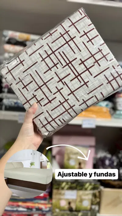 Juego 1½ algodón estampado