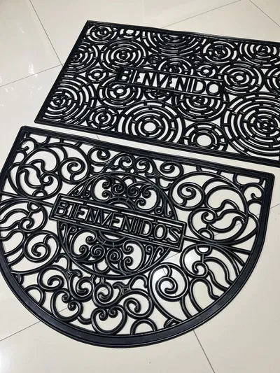 Alfombra goma negra