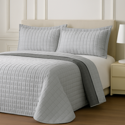 Cubrecama 1½ - twin premium con fundas