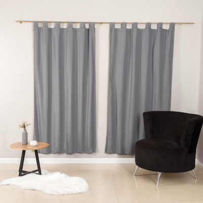 Cortinas largas microfibra