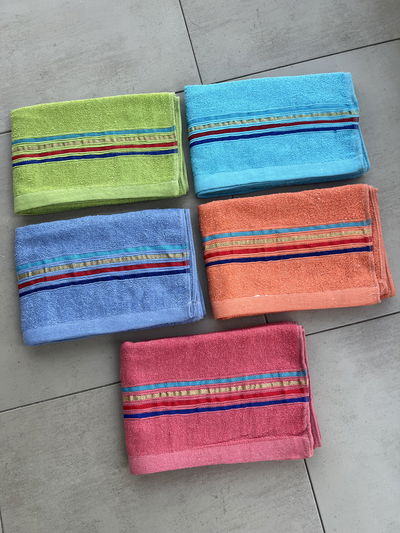 Toallón algodón rayado 70x140