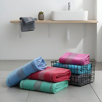 Toallón algodón puntos 70x140