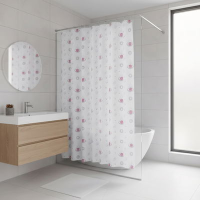 Cortina de baño doble