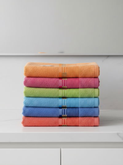 Toallón algodón cuadros 70x140