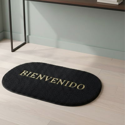 Alfombra goma welcome ovalada