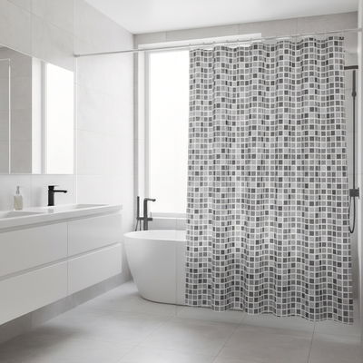 Cortina de baño simple