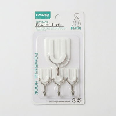 Ganchos adhesivos blanco 4pcs