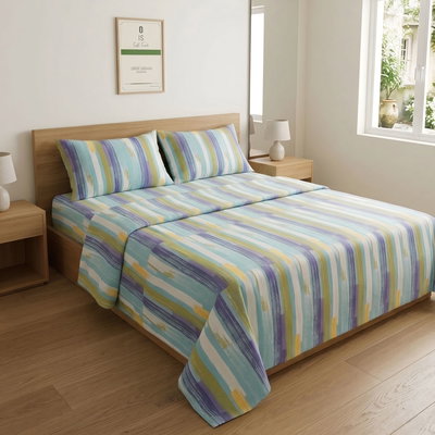 Juego king cotton Blanco Paris