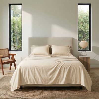 Juego king algodón liso