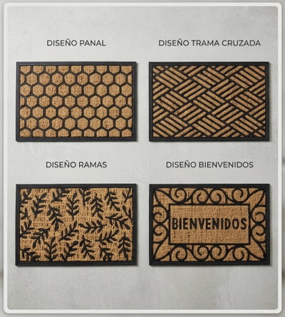 Alfombra coco rectangular