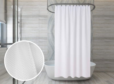 Cortina de baño raso lisa