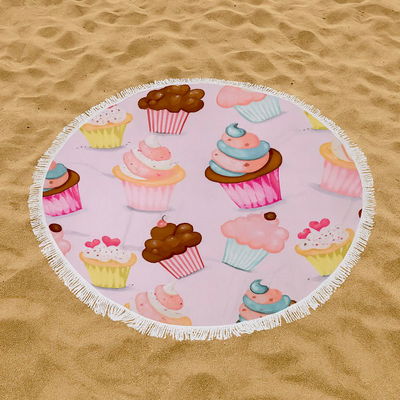 Toallón playero redondo