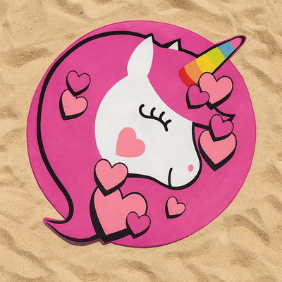 Toallón playero con forma