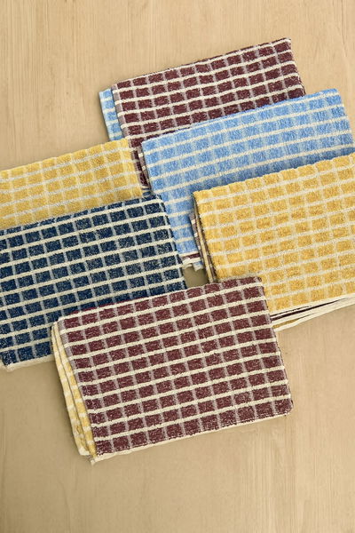 Repasador ajedrez algodón x2