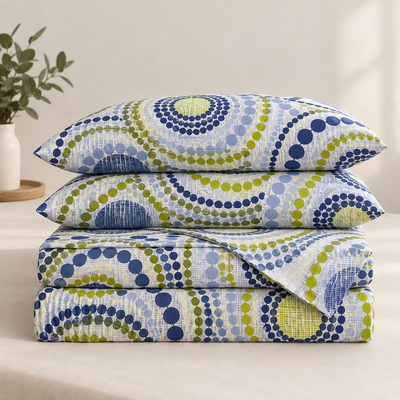 Juego king cotton Blanco Paris