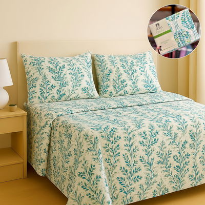 Juego queen cotton Blanco Paris