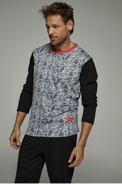 Pijama remera manga larga y pantalon 8027 XY