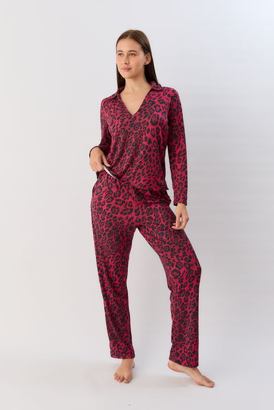 Pijama remera manga larga y pantalon 9630-25 Malika Sweet Lady Mery Del Cerro