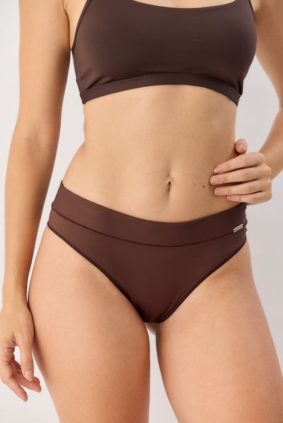 Bombacha vedetina con cintura 215-77 Chocolate Amanda Sweet Lady