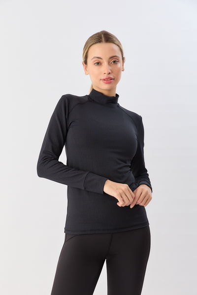 Media polera con puños 7236-020 Negro Sweet Lady Sport