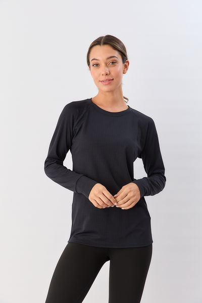 Remera manga larga 7222-020 Negro Sweet Lady Sport