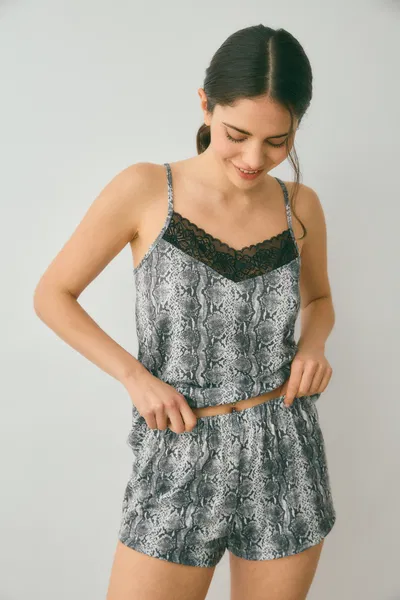 Pijama musculosa y short 2601-25 Gris Serena Sweet Lady