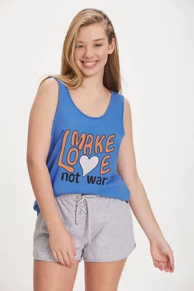 Pijama remera y short 604-21 make love Sweet Victorian