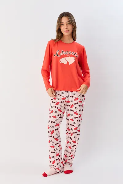 Pijama remera y pantalon 661-25 Cherry Bomb Sweet Victorian