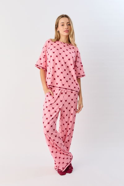 Pijama remera manga corta y pantalon 653-25 More Love Sweet Victorian