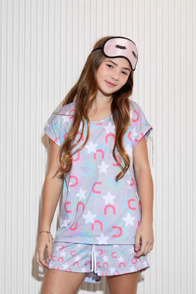 Pijama remera y short 450-24 Harmony Tutta La Frutta