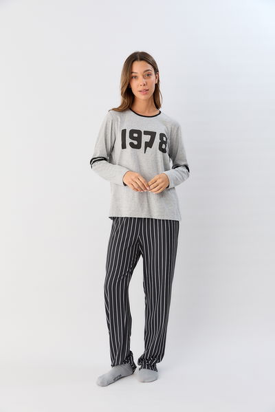 Pijama remera manga larga y pantalon 655-25 Numbers Sweet Victorian