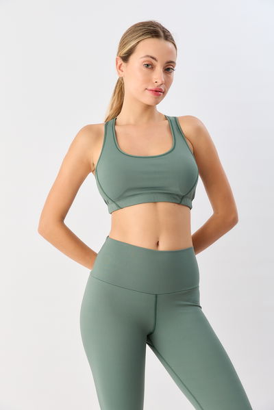 Top deportivo con almohadillas 7102-000 Verde Active Sweet Lady Sport