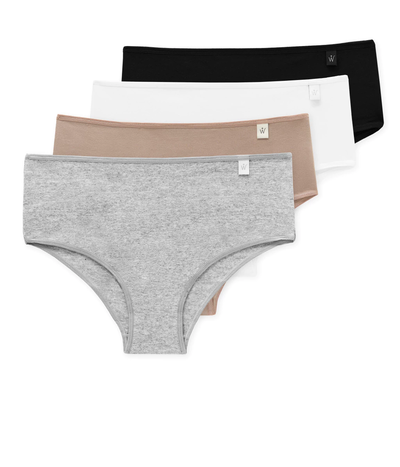 Pack x 4 bombachas tiro alto w3048 Woman Promesse