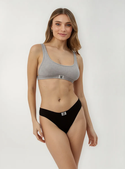 Bombacha vedetina 117-173 Negro Feel Free Sweet Victorian