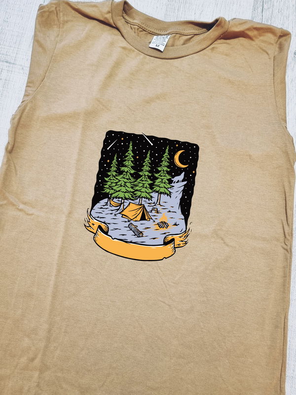 Remeras montañeras Beige