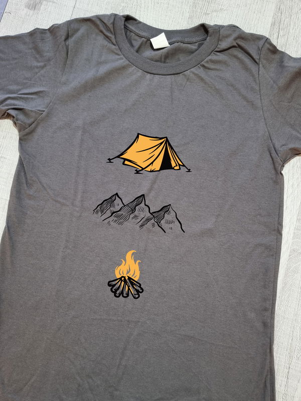 Remeras montañeras Gris Topo
