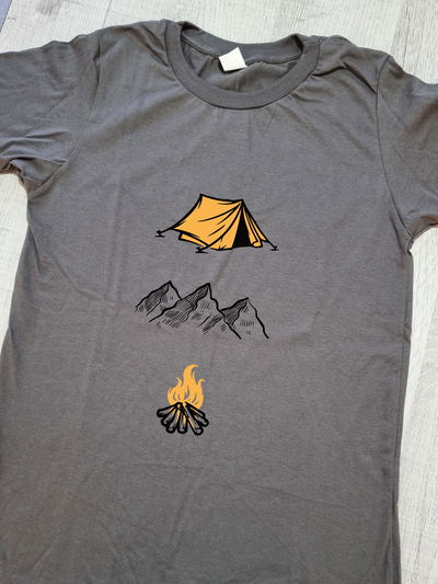 Remeras montañeras Gris Topo