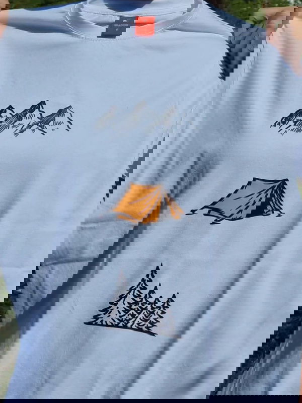 Remeras montañeras Blanca