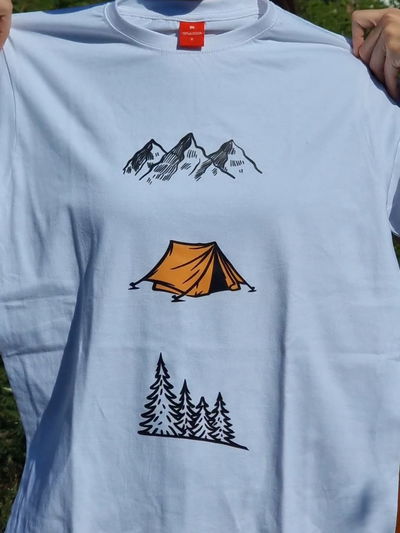 Remeras montañeras Blanca
