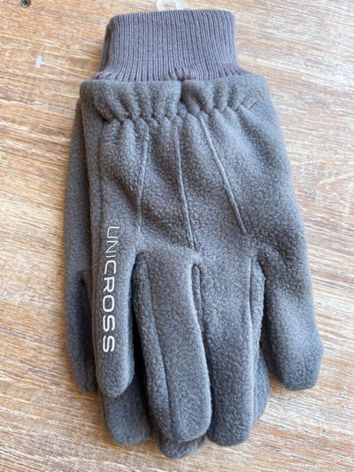 Guantes de polar gris Unicross