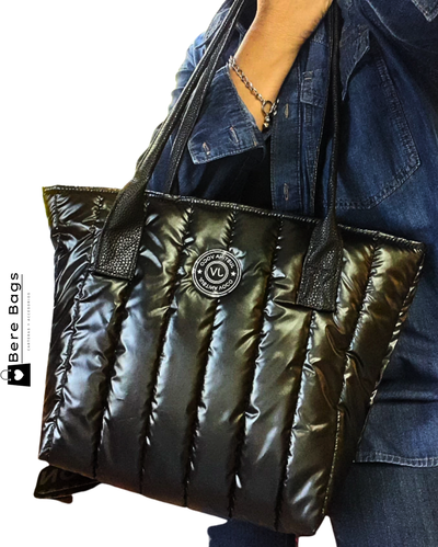 Cartera  negra puffer JV