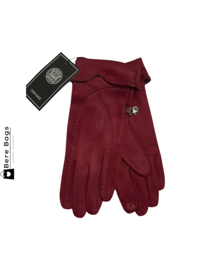 Guantes Ona Saez bordó